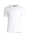 Theory Topstitching Jersey T-shirt In White