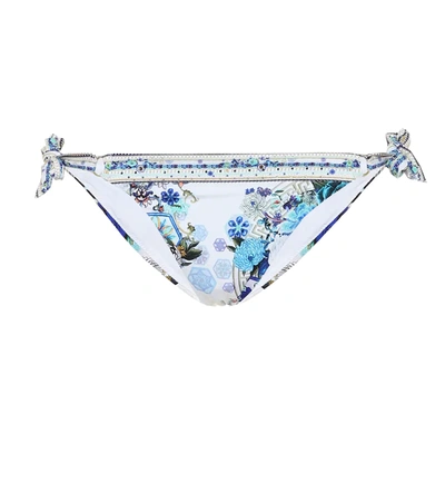 Camilla White Side Of The Moon Embellished Ring Bikini Bottoms