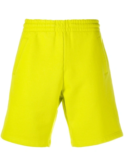 Acne Studios Knee-length Track Shorts In Yellow