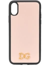 Dolce & Gabbana Logo-plaque Iphone X/xs Case In Pink