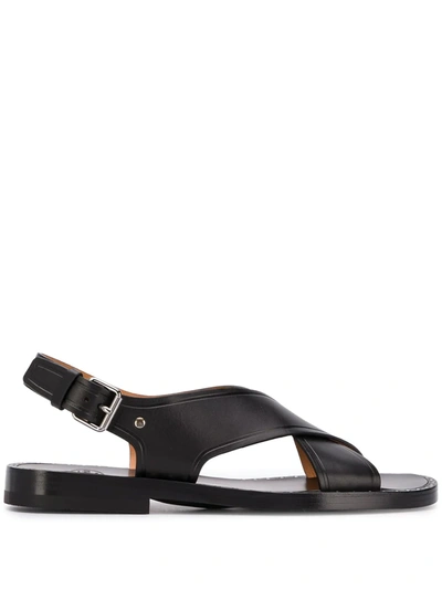 Church's Dainton Studded Crossover Leather Sandals In Black