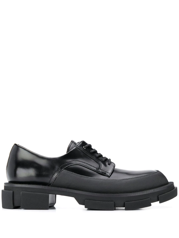 chunky heel derby shoes