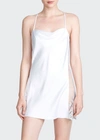 Rya Collection Darling Satin Chemise In Pearl