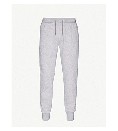 Paul Smith Graphic-appliqué Tapered Cotton-jersey Jogging Bottoms In Melange