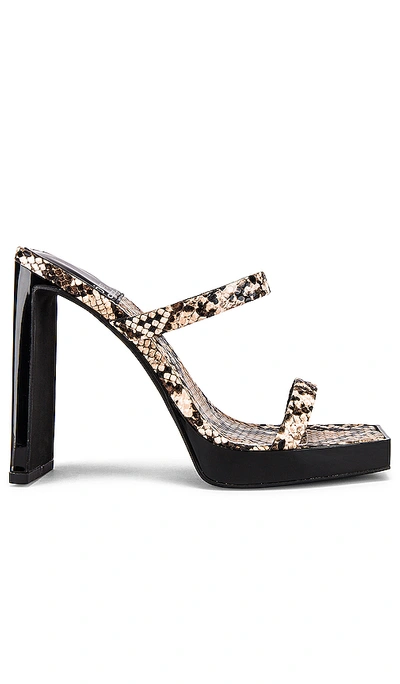 Jeffrey Campbell Hustler Heel In Snake Beige