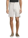 Theory Flat-front Walking Shorts In Seed
