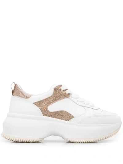 Hogan Maxi I Active Sneakers White, Gold