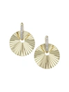 Phillips House Women's Aura 14k Yellow Gold & Diamond Offset Huggie Hoop Earrings