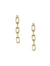 Zoë Chicco 14k Yellow Gold & Diamond Oval-link Drop Earrings