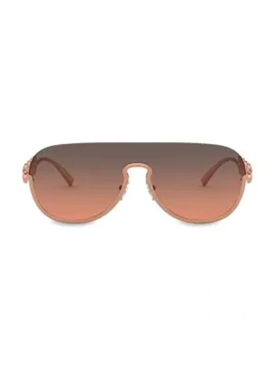 Versace Rock Ions Medusa Head Aviator Sunglasses In Pink Gold
