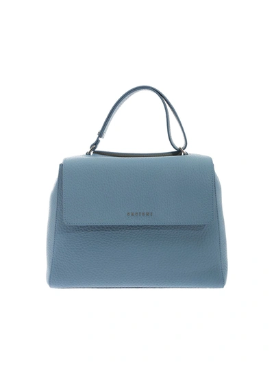 Orciani Sveva Medium Bag In Pale Blue Color In Light Blue