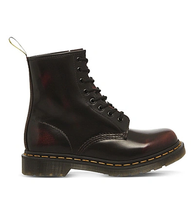 Dr. Martens' 1460 Smooth 8-eye Leather Boots In Cherry Red Arcadia