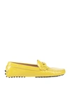 Tod's Loafers In Yellow