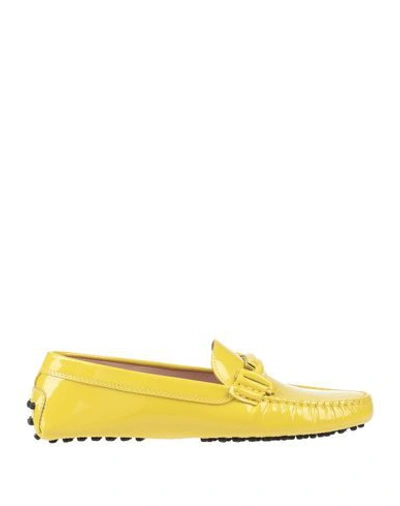 Tod's Loafers In Yellow