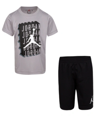 Jordan Kids' Toddler Boys 2-pc. Dri-fit Jumpman T-shirt & Shorts Set In Black