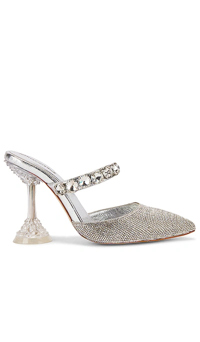 Jeffrey Campbell Zivot Mule In Silver Combo