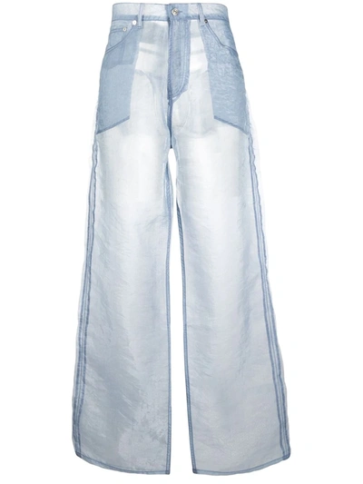 Our Legacy Chrominance Straight Leg Trousers In Blue