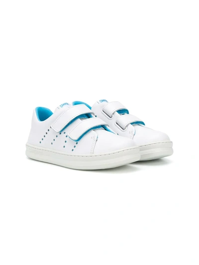 Camper Kids' Runner Strapped Sneakers In White