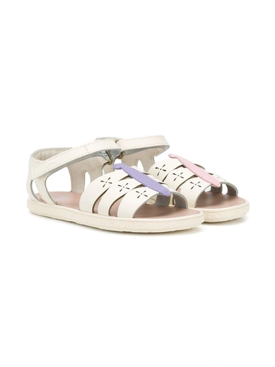 Camper Tws Fw Flat Sandals In White