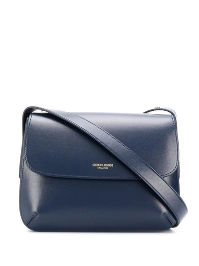 Giorgio Armani La Prima Shoulder Bag In Blue