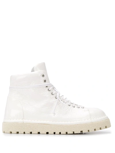 Marsèll Ankle Lace-up Boots In White