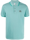 Kenzo Tiger Embroidered Polo Shirt In Green