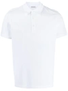Moncler Pointed Collar Polo Shirt In White