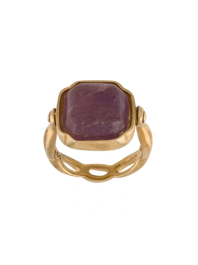 Goossens Square Cabochons Ring In Gold