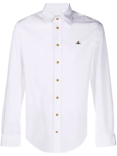 Vivienne Westwood Slim 有机棉衬衫 In White
