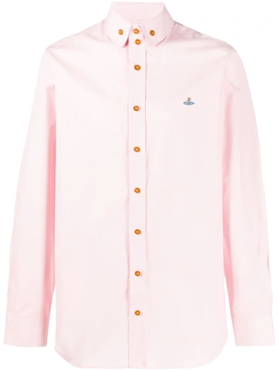 Vivienne Westwood Double Button Orb Logo Shirt Colour: Pink