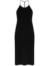 Bottega Veneta Halterneck Midi Dress In Schwarz