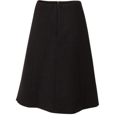 Maison Margiela Pleated Tulle Midi Skirt In Black