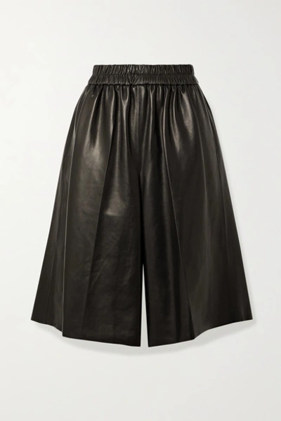Tom Ford Leather Culottes In Black