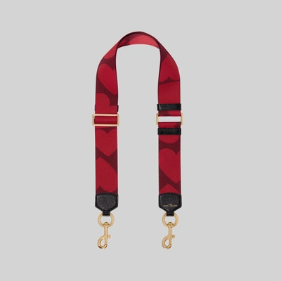 Marc Jacobs The Heart Webbing Strap In Red Multi
