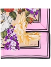 Dolce & Gabbana Floral Print Square Scarf In Pink