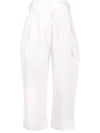 See By Chloé City Straight-leg Cargo Trousers In Neutrals
