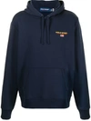Polo Ralph Lauren Logo Cotton Blend Sweatshirt Hoodie In Navy