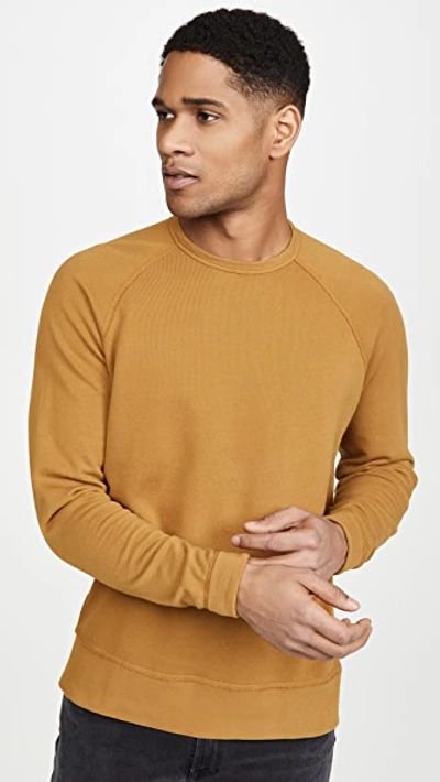 Alex Mill Standard Lightweight Sweatshirt In Golden Khaki