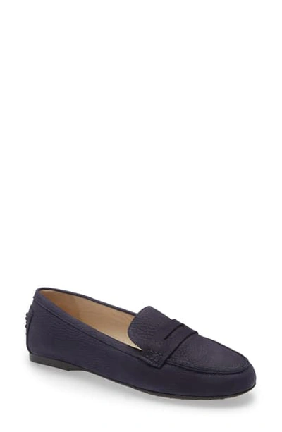 Amalfi By Rangoni Dominic Penny Loafer In Navy Bantus Leather