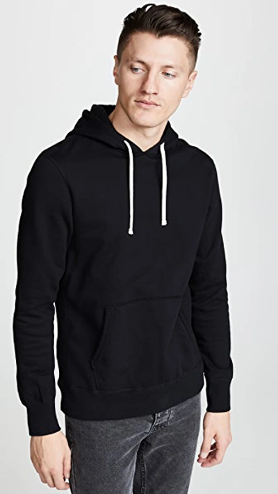 Reigning Champ Mid Weight Terry Pullover Hoodie In Black