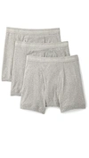 Calvin Klein Underwear Three-pack Grey Classic Fit Boxer Briefs In 020 Grey