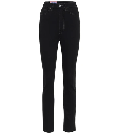Acne Studios Skin 5 Cropped Mid-rise Skinny Jeans In Black