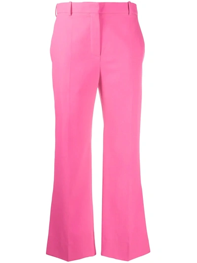 Nina Ricci High-waisted Flared Trousers In Pink