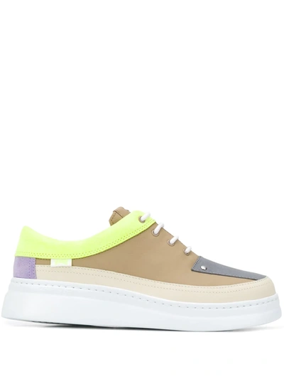 Camper Twins Platform Sneakers In Neutrals