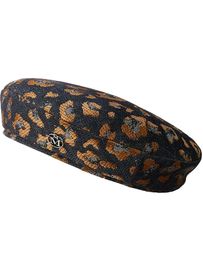 Maison Michel New Billy Jacquard Beret In Black