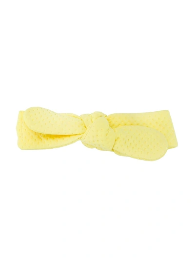Wauw Capow Kids' Molly Bow Headband In Yellow