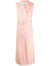 Jil Sander Trench Coat In Pink