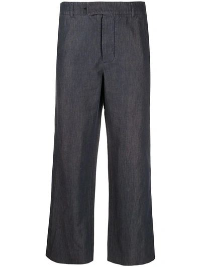 Pre-owned Maison Margiela 1990s Straight-leg Trousers In Blue