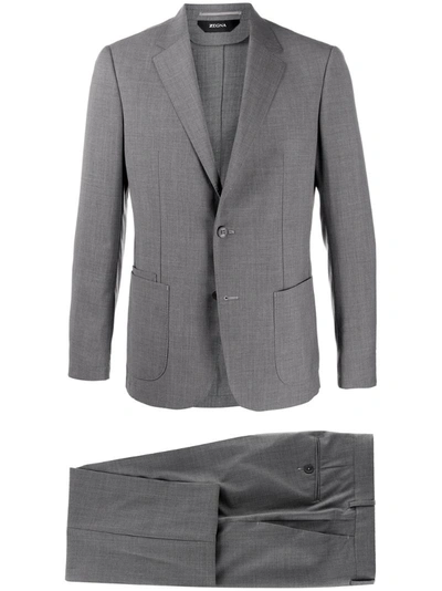 Z Zegna Two-piece Formal Suit In Grey