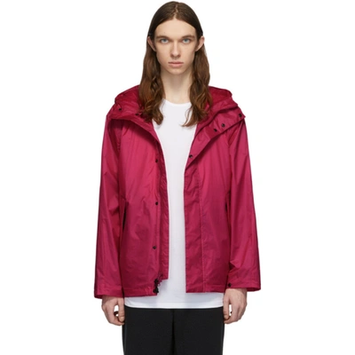 The Very Warm Pink Ripstop Hooded Jacket In Fuschia